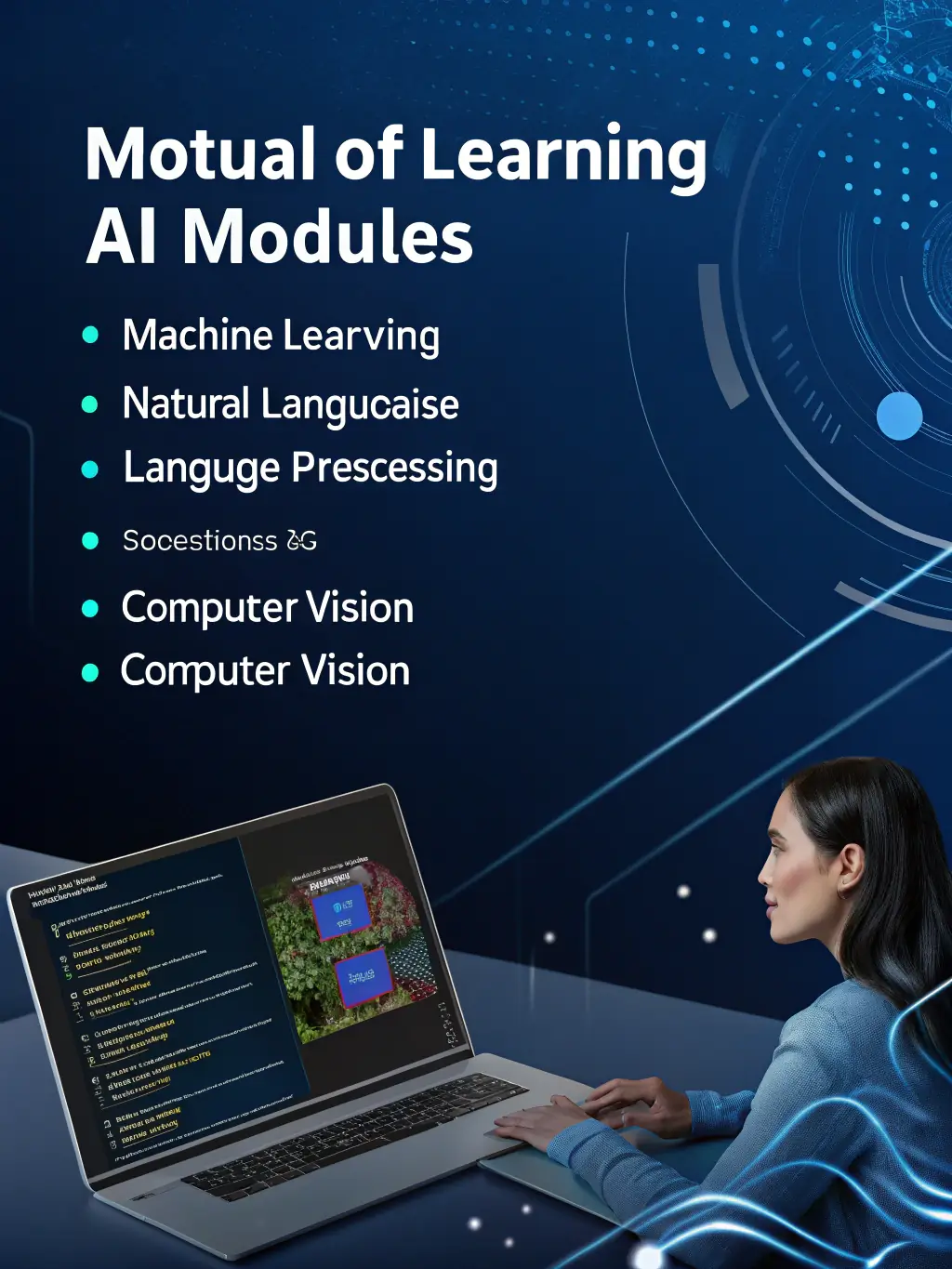 A graphic illustrating the wide range of AI courses and tutorials available on stakeAutomate, covering various AI topics and skill levels.